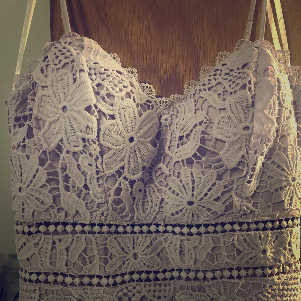 Lilac Crocheted Dress